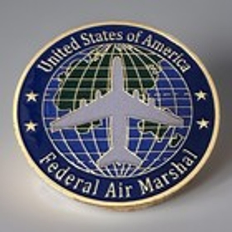 U S Federal Air Marshal Challenge Coin Keychain. Fast Shipping!