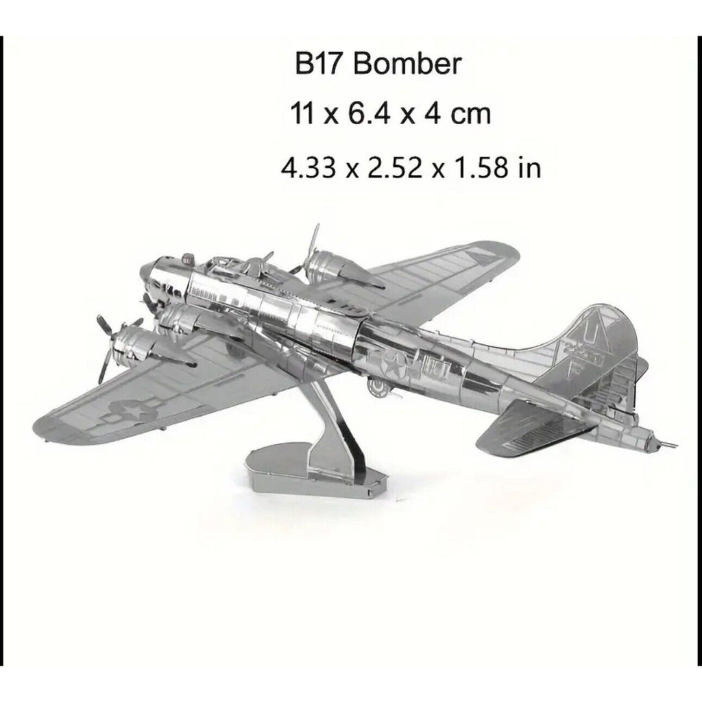 3D DIY Metal Puzzle, B17 Bomber Airplane Model