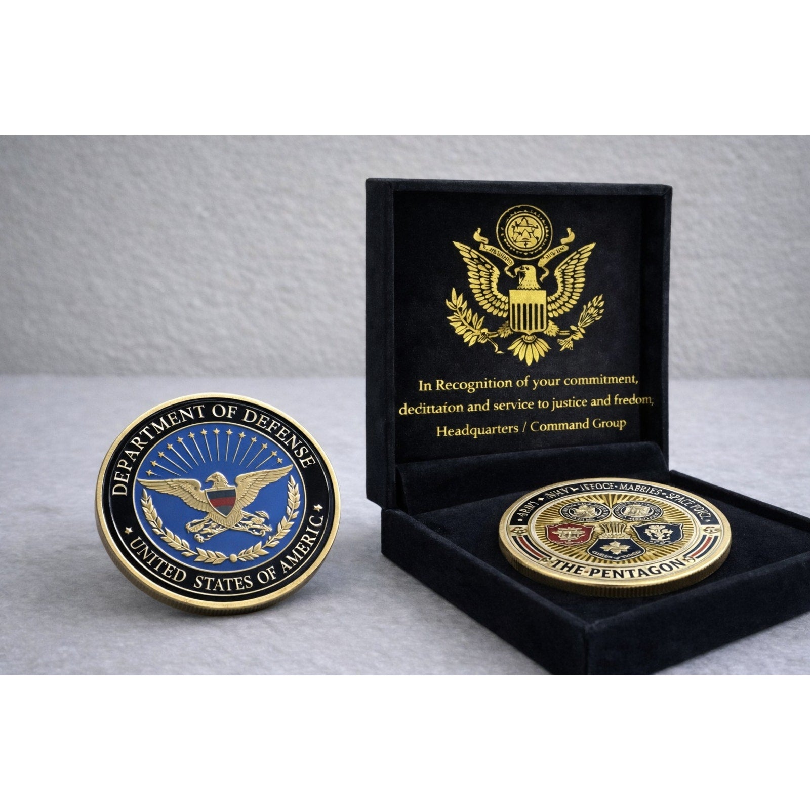 DOD Department Of Defense Pentagon Army Air Force Navy w/ Achievement Award