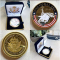 US NAVY - Naval Carrier USS CORAL SEA CV-43 Presidential Gift Box Coin