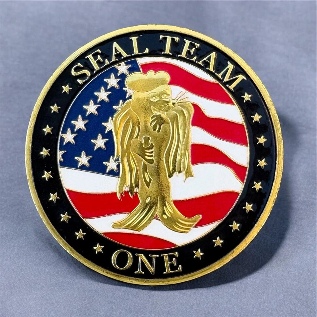 US NAVY SEAL TEAM ONE Challenge Coin ·FAST SHIPPING· ·NEW· w/ Achievement Award