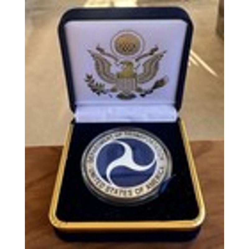 Department of Energy (DOE) Challenge Coin With Blue Velvet Case. Fast Shipping!