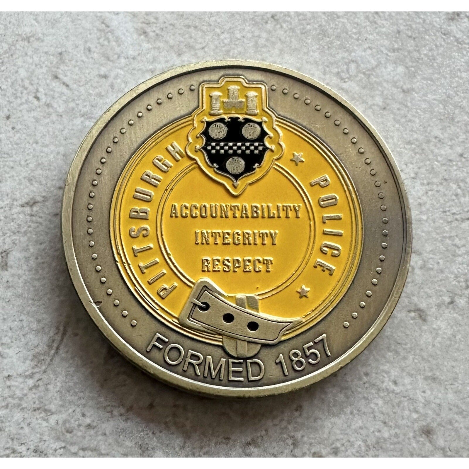 Pittsburgh Accountability Integrity Respect Saint Michael w/ Retirement Award