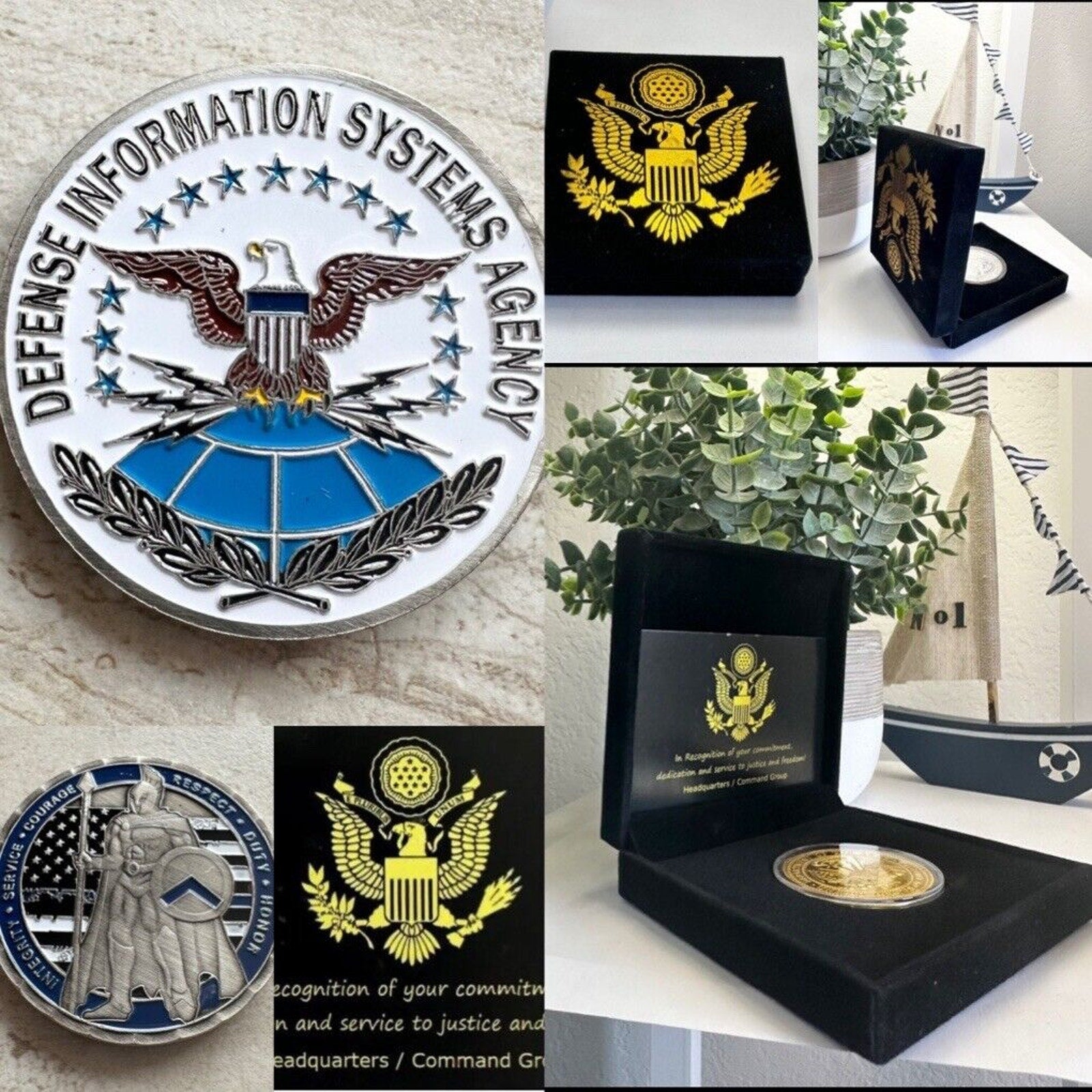 Defense Information Systems Agency DISA DoD Scott Air Force Base Challenge Coin