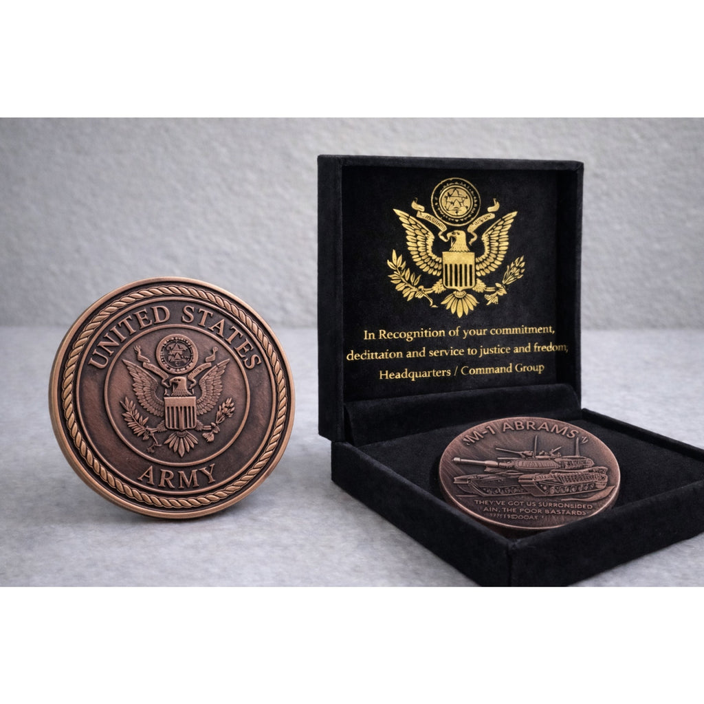 ARMY MARINE CORPS M-1 ABRAMS ARMY BATTLE TANK USMC Archivement Arward