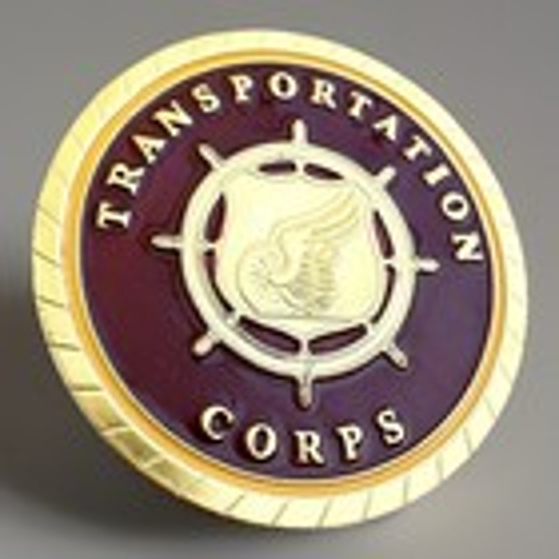 ARMY TRANSPORTATION CORPS 1.5” CHALLENGE COIN KEYCHAIN. FAST SHIPPING!