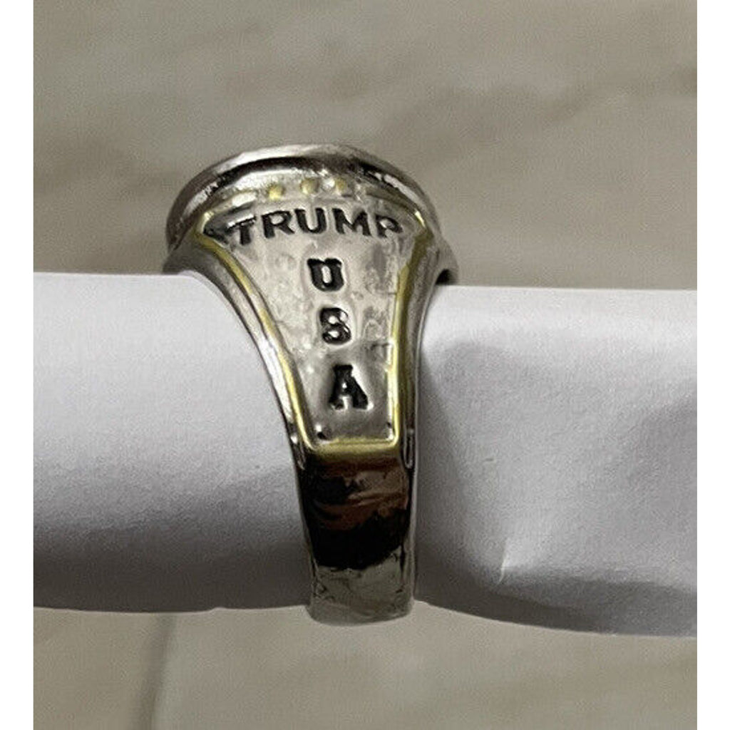 USA President Trump Ring American Men's Biker US Seller