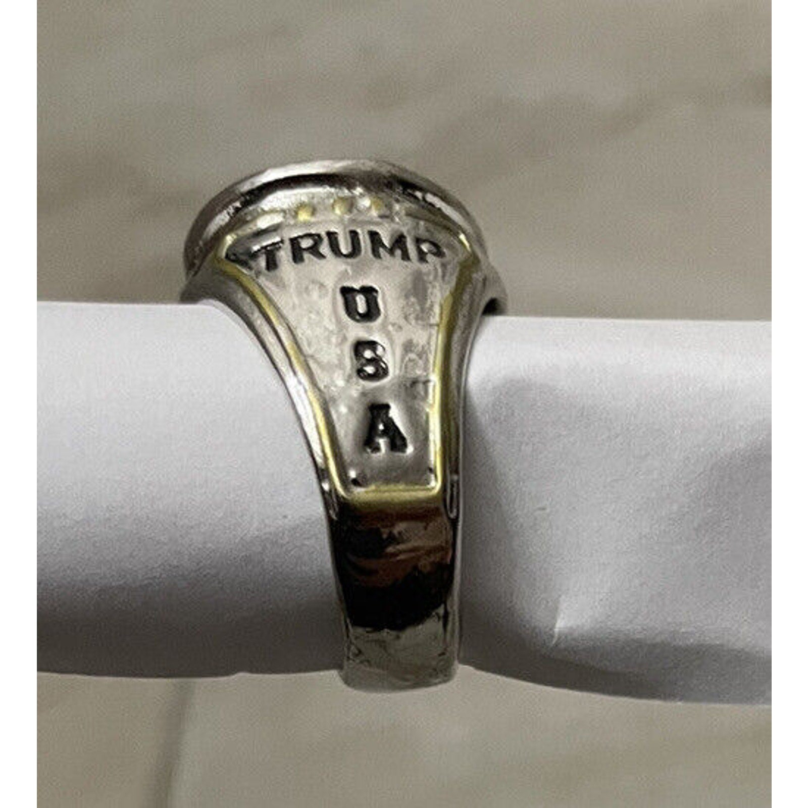 USA President Trump Ring American Men's Biker US Seller