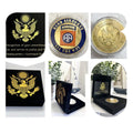 82nd U.S. Army Airborne Challenge Coin USA - With Special Velvet Case
