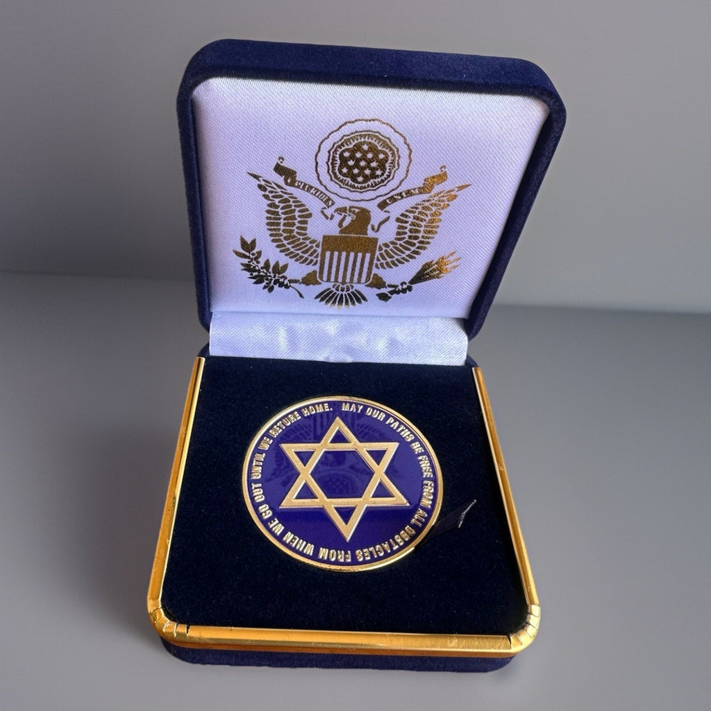 Star Of David Warrior Spirit Jewish Chi Luck Carry With You Challenge Coin