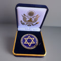 Star Of David Warrior Spirit Jewish Chi Luck Carry With You Challenge Coin