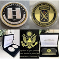 Army Rank Captain O-3 And 95th Civil affairs Airborne Infantry CHALLENGE COIN 2PCS