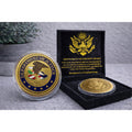 DOJ United States DEPARTMENT OF JUSTICE FBI Challenge Coin w/ Retirement Award