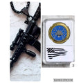 2pcs US NAVY - USS DWIGHT D. EISENHOWER - CVN-69 Coin With Case And Dog Tag