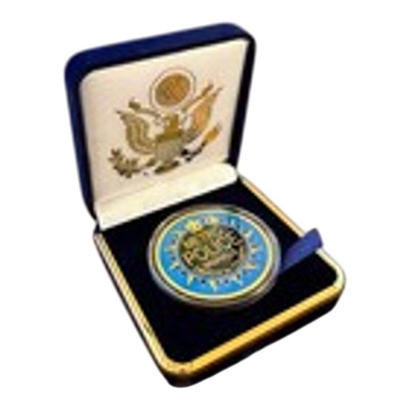 Department of Energy (DOE) Challenge Coin With Blue Velvet Case. Fast Shipping!