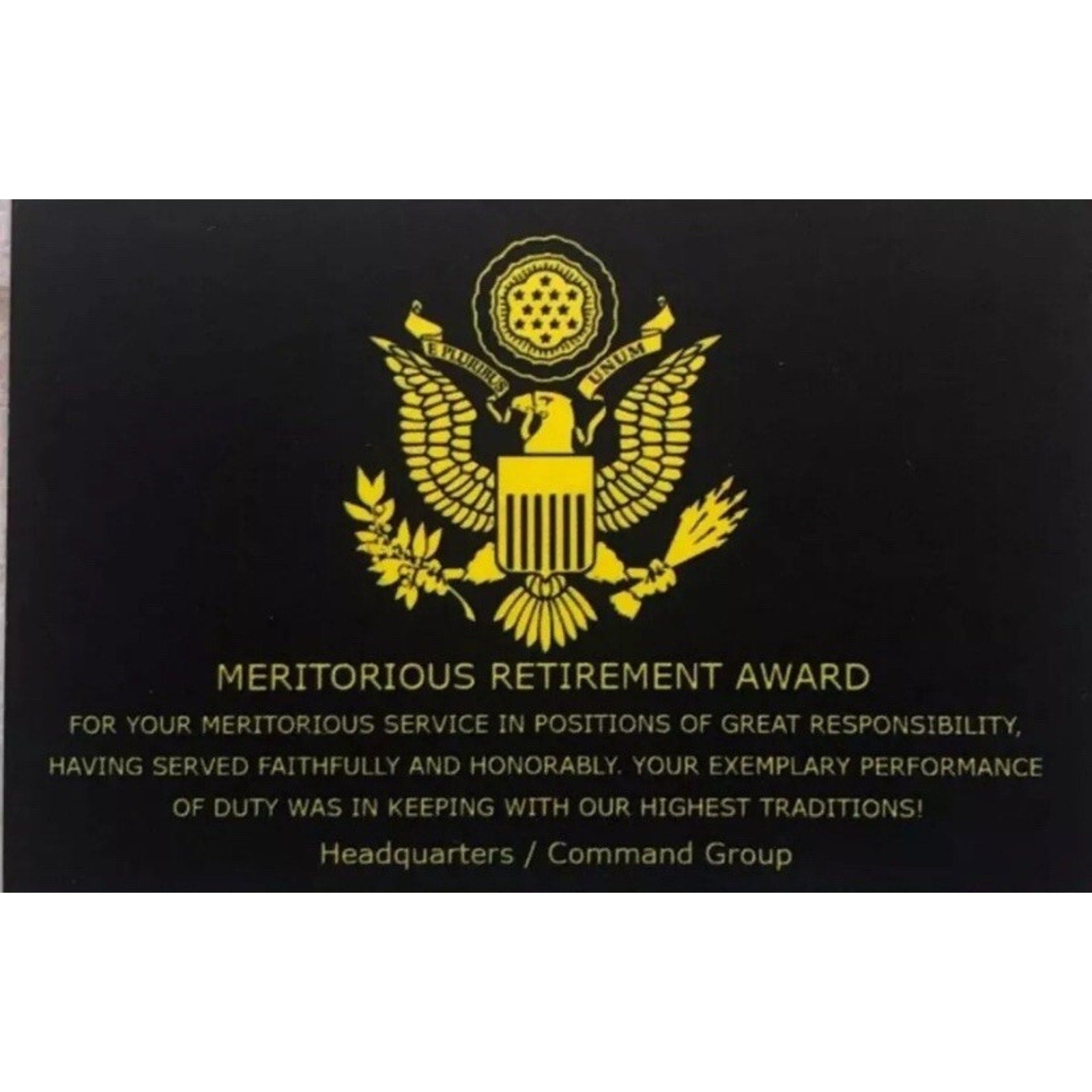 ILLINOIS STATE POLICE Challenge Coin w/ Retirement Award