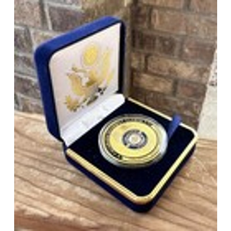 Department of Energy (DOE) Challenge Coin With Blue Velvet Case. Fast Shipping!