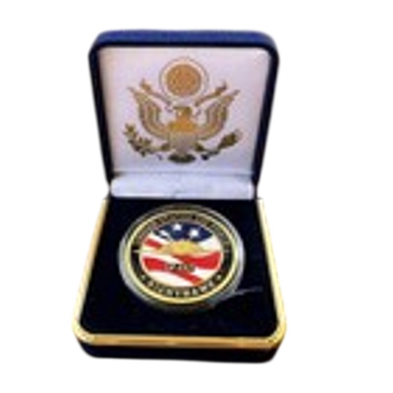 Department of Energy (DOE) Challenge Coin With Blue Velvet Case. Fast Shipping!