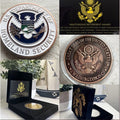 US Department Of Home land Security Challenge Coin With Retirement Award