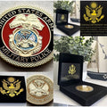 MP-Military Police Challenge Coin With Retirement Award