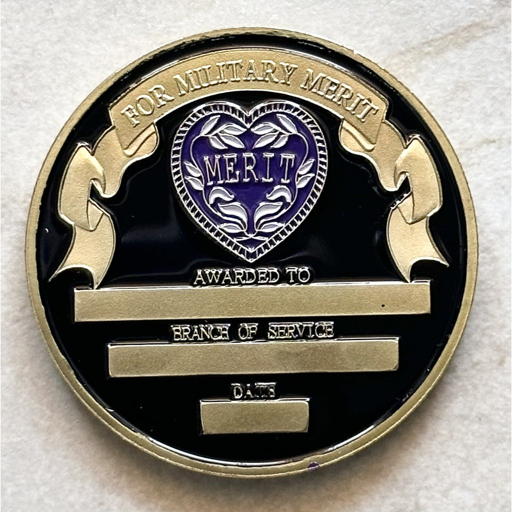 * Purple Heart Military Merit Award Winner-Military w/ Retirement Award