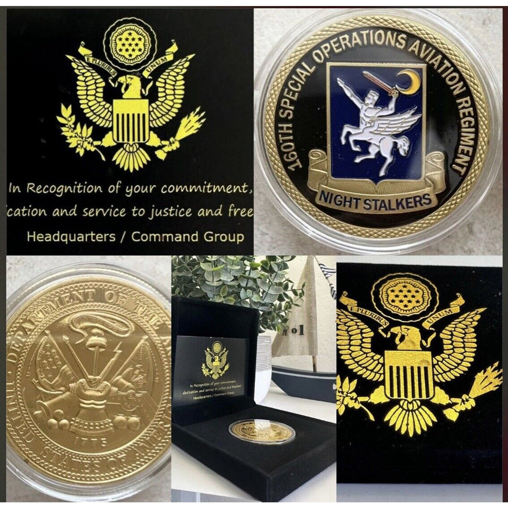 US ARMY 160th SPECIAL OPS AVIATION REGIMENT "NIGHT STALKERS"Coin USA amy