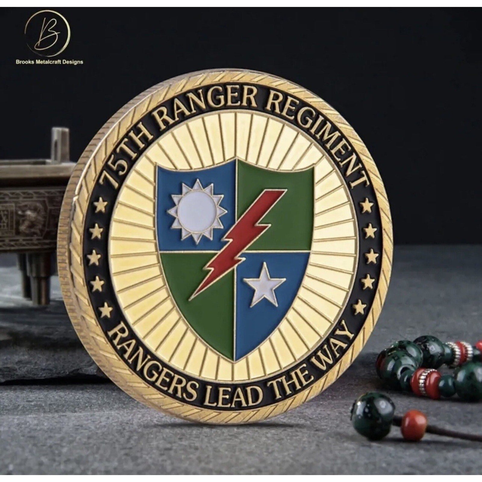 UNITED STATES ARMY 75TH Ranger Regiment Special Ops w/ Retirement Award