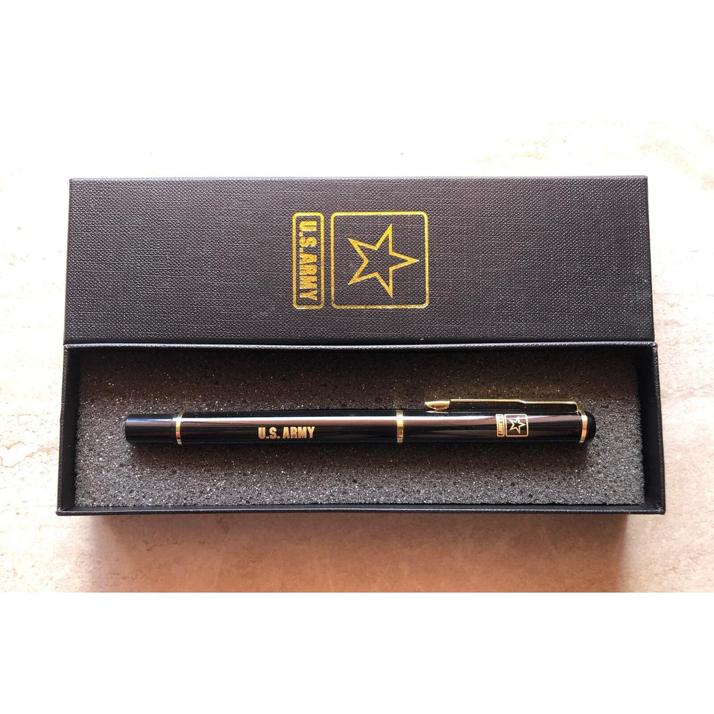 U.S. Army Ballpoint Challenge PenBlack With Army Logo Beautiful Gift Veteran