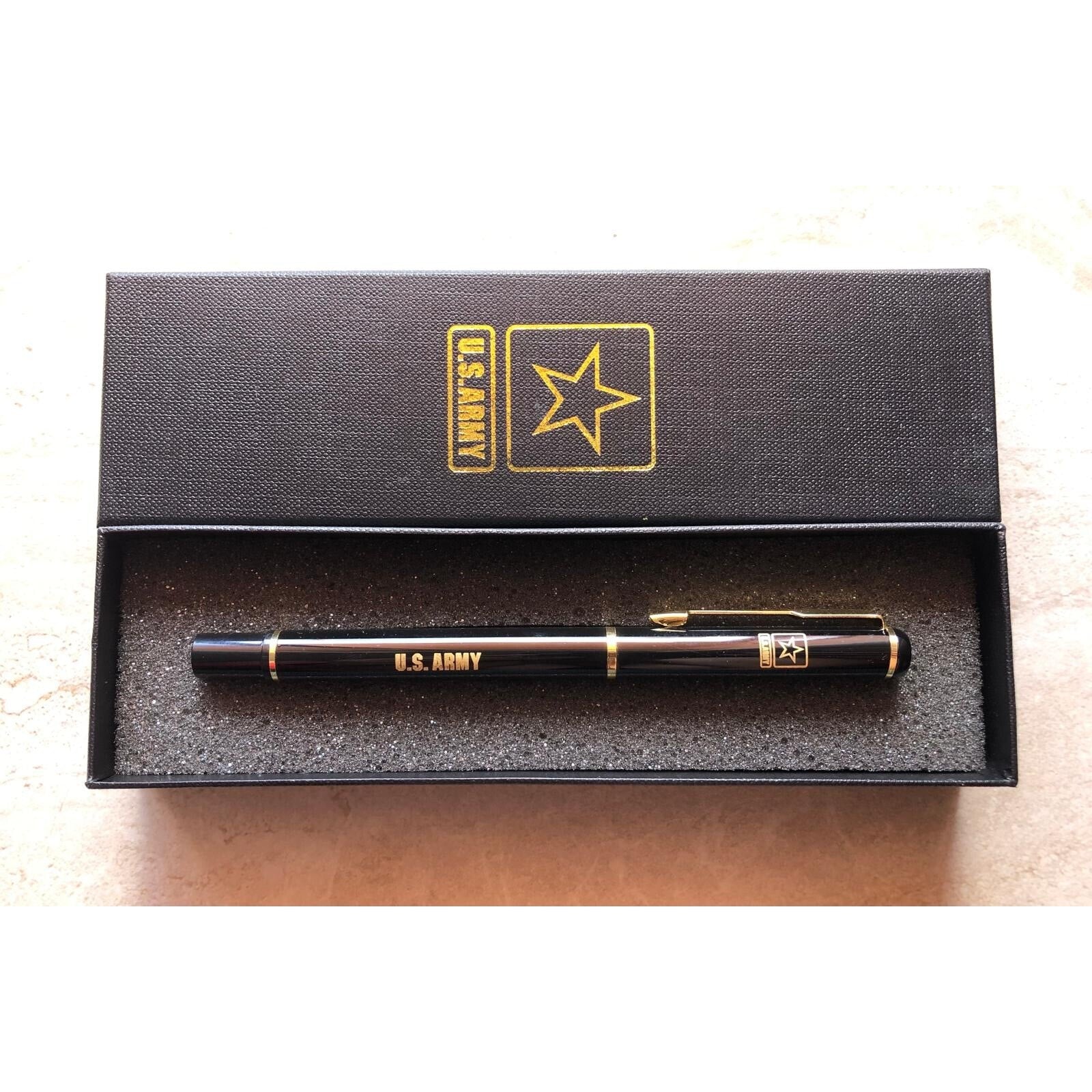 U.S. Army Ballpoint Challenge PenBlack With Army Logo Beautiful Gift Veteran