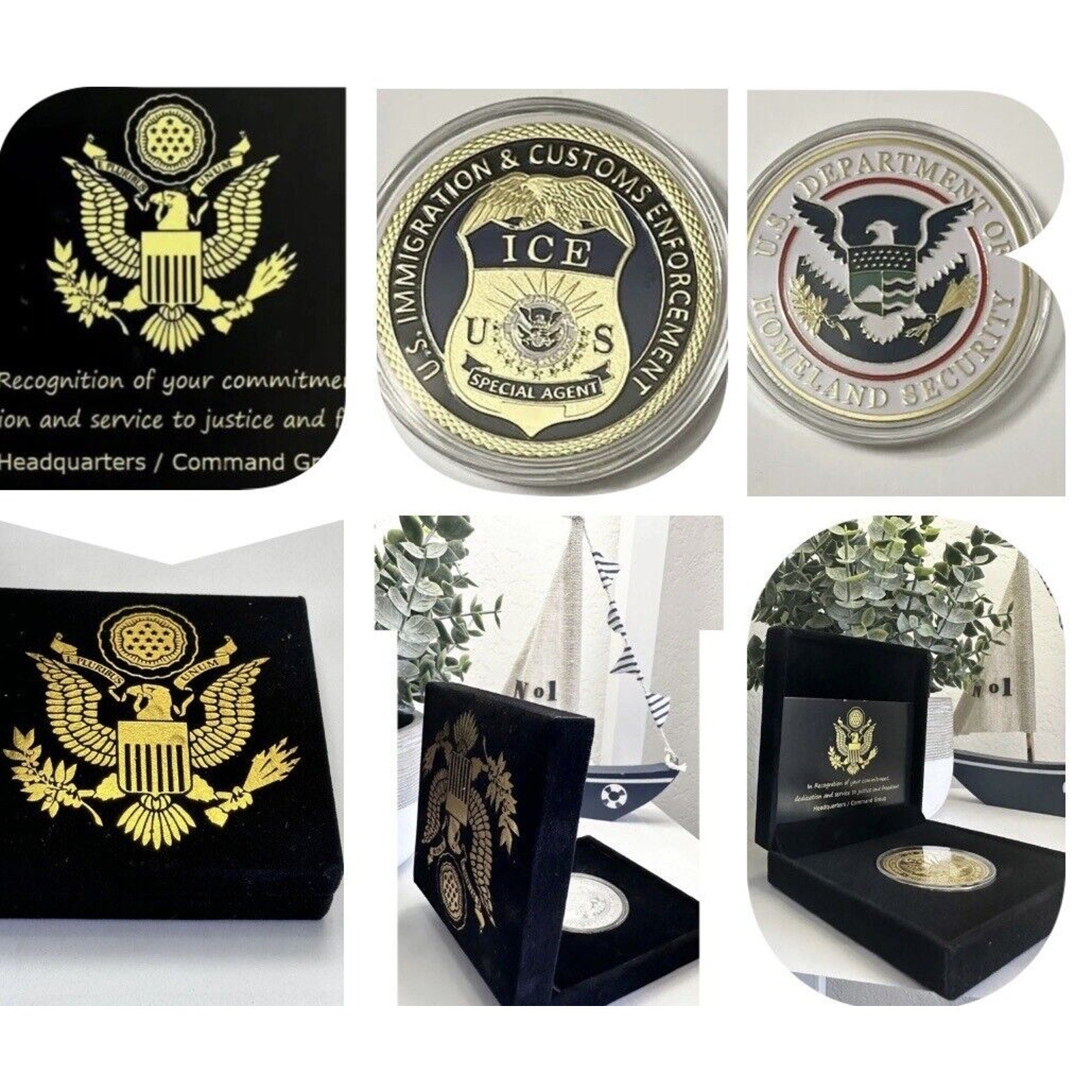 US Immigrations and Customs Enforcement Challenge Coin - USA