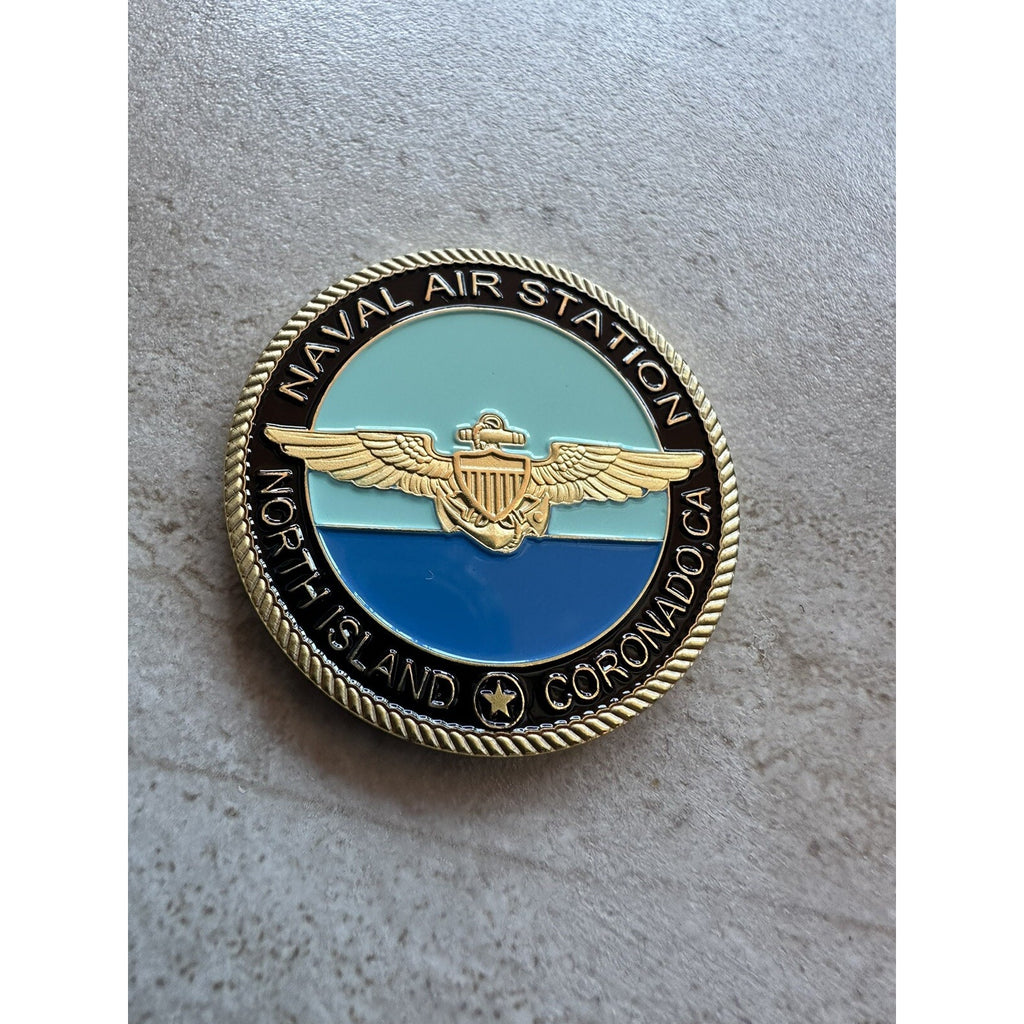 NAVAL BASE CORONADO (NBC) NORTH ISLAND CA COIN /W Retirement Award