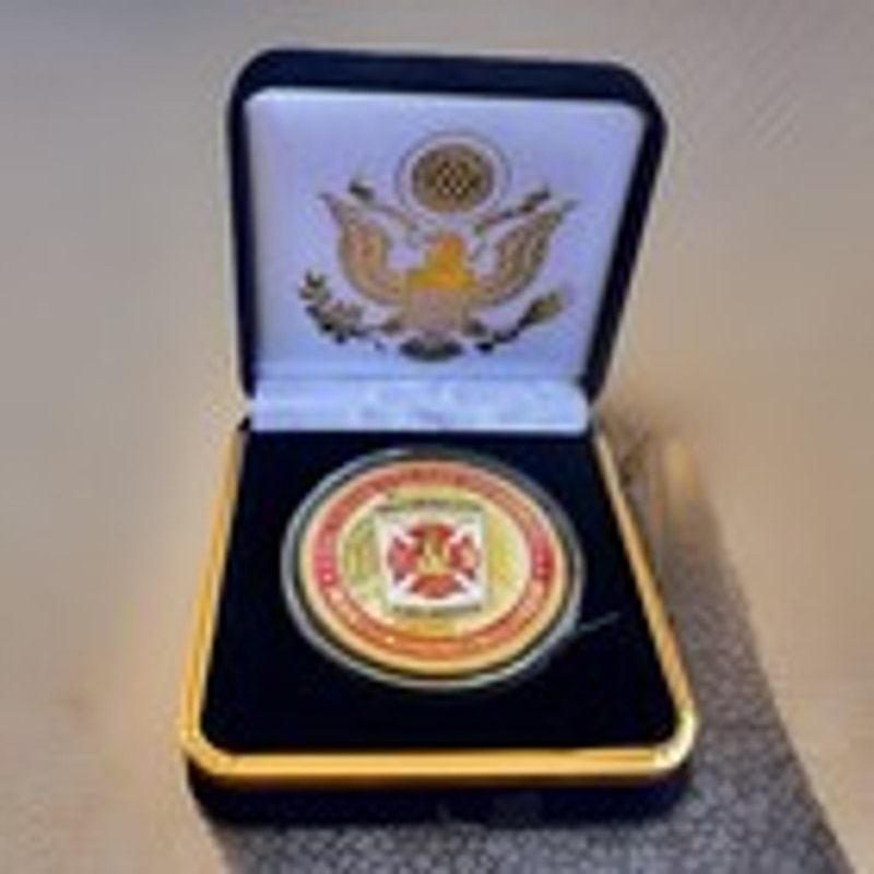 Department of Energy (DOE) Challenge Coin With Blue Velvet Case. Fast Shipping!