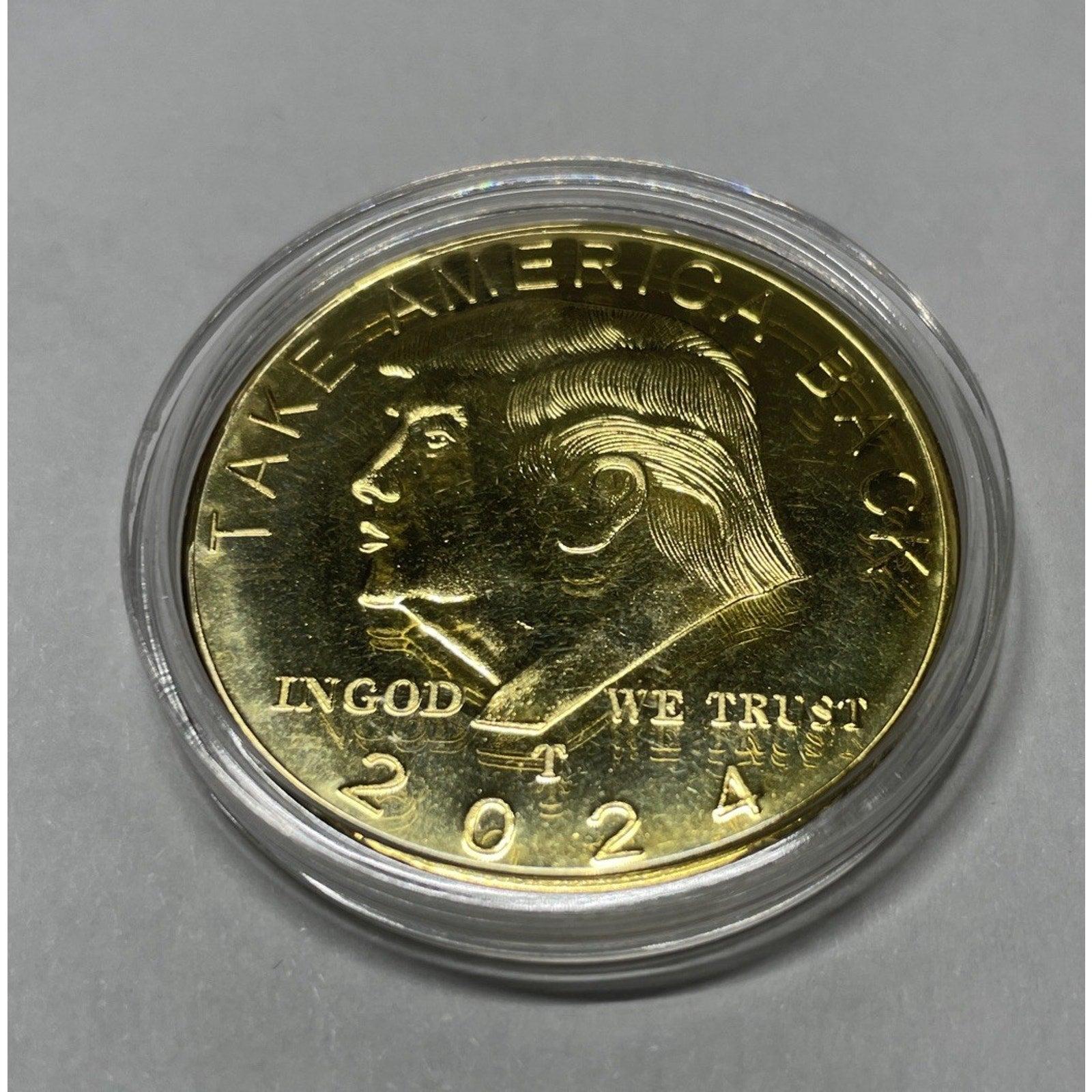 2024 President Donald Trump Commemorative Coin Take America Back Metal Coin Gold