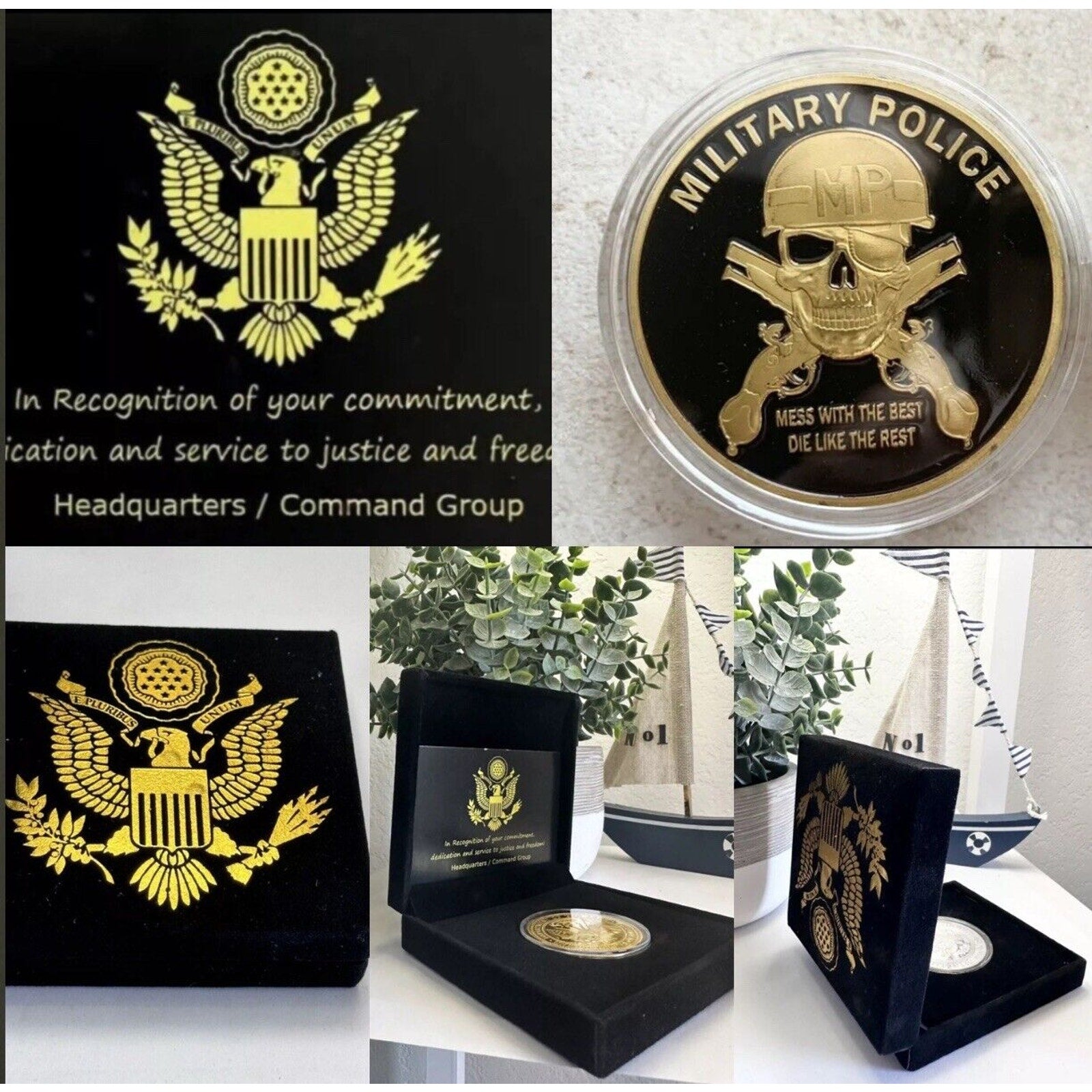 UNITED STATES MILITARY POLICE Office Department Challenge Coin Army