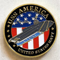 US NAVY - Naval Aircraft Carrier USS AMERICA CV-66 w/ Achievement Award