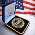 Copied - FOOD AND DRUG ADMINISTRATION (FDA) Challenge Coin With Blue Velvet Case