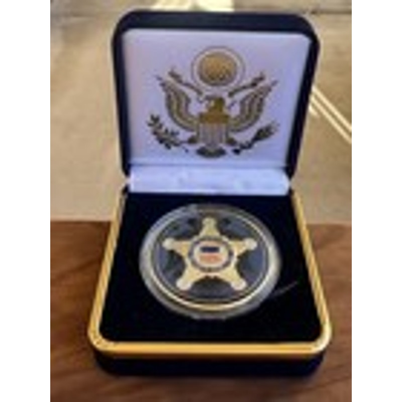 Department of Energy (DOE) Challenge Coin With Blue Velvet Case. Fast Shipping!