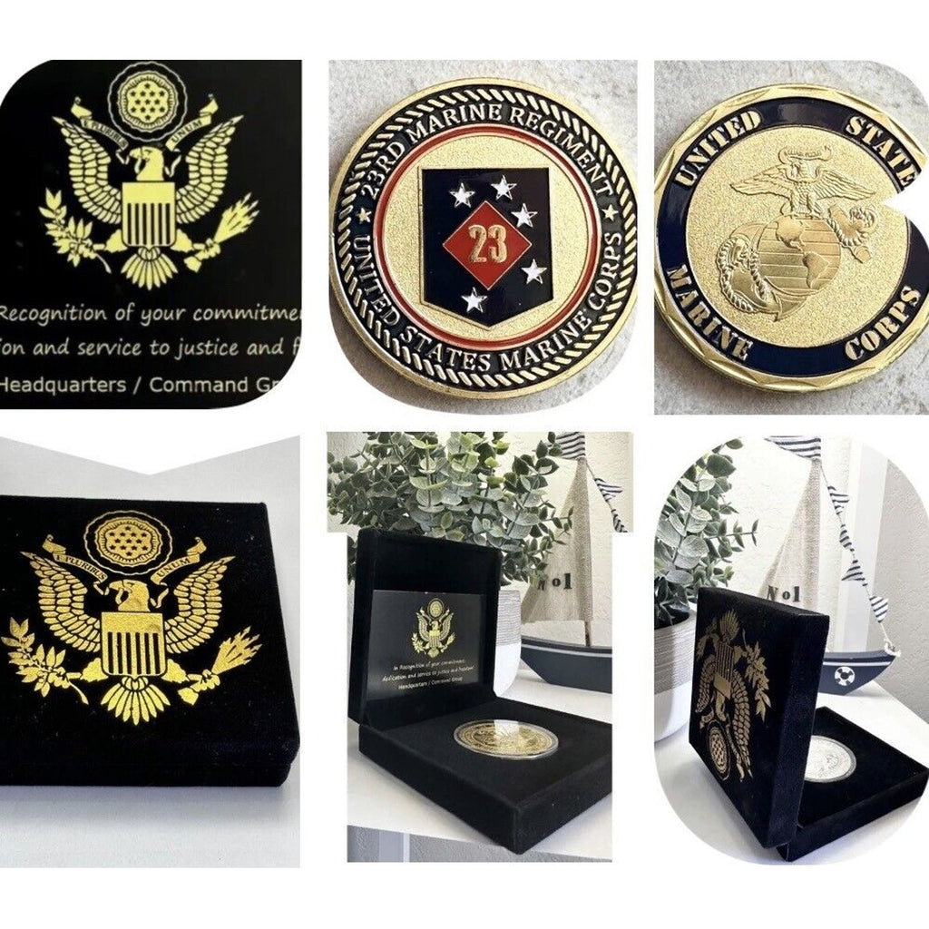 US MARINE CORPS - 23rd MARINE REGIMENT Challenge Coin USMC