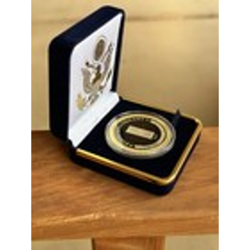 Department of Energy (DOE) Challenge Coin With Blue Velvet Case. Fast Shipping!