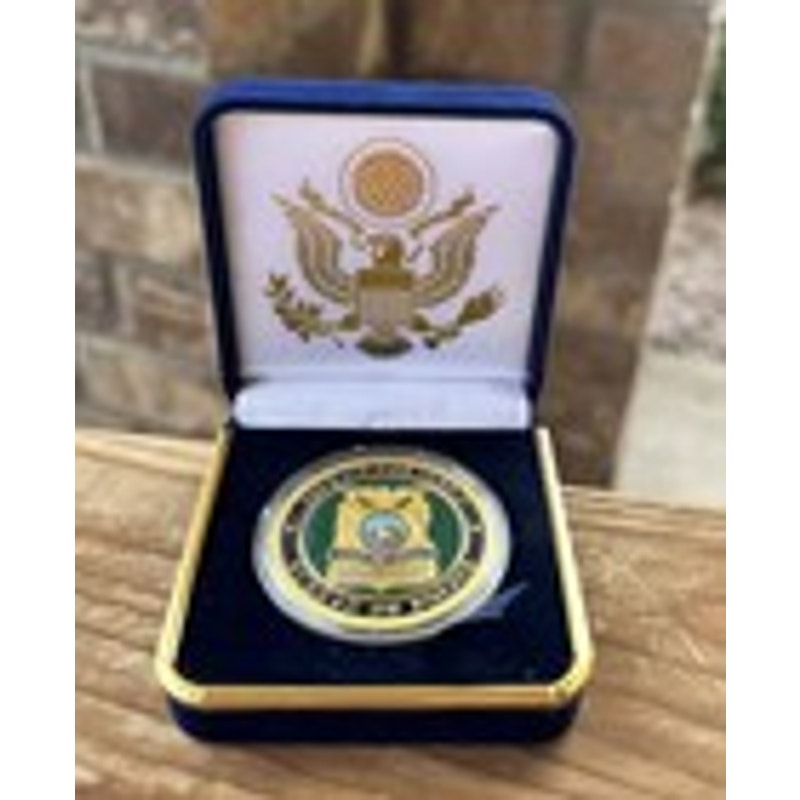 Department of Energy (DOE) Challenge Coin With Blue Velvet Case. Fast Shipping!
