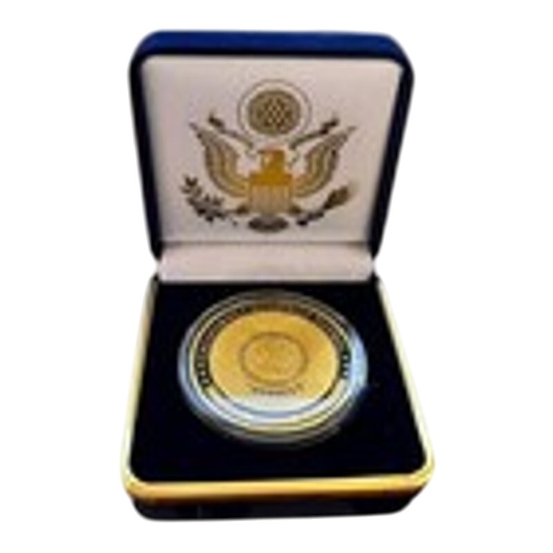 Department of Energy (DOE) Challenge Coin With Blue Velvet Case. Fast Shipping!