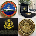 US NAVY Aircraft Carrier - USS RONALD REAGAN CVN-76 Coin W/ Retirement Award
