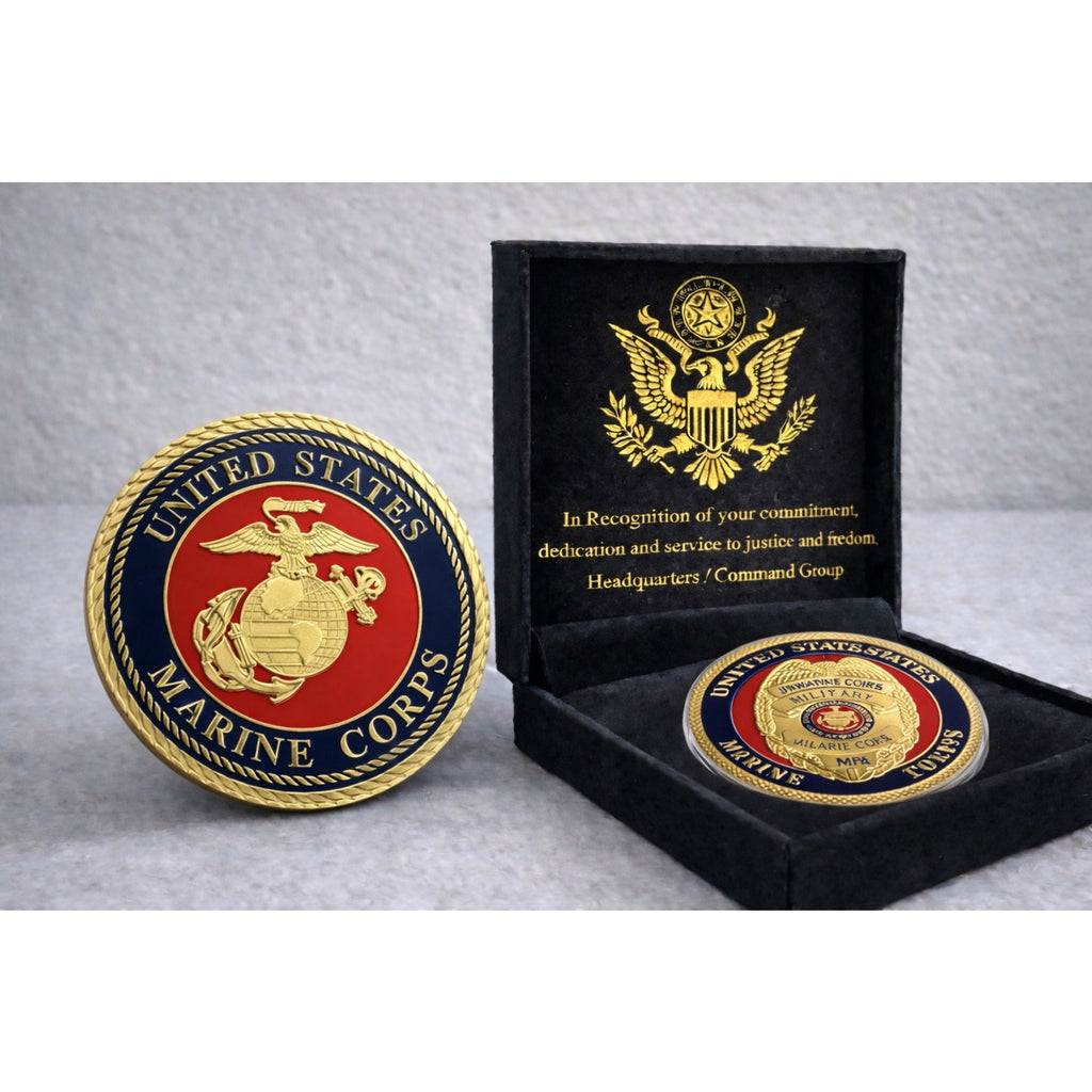 USMC Military Police (MP) Coin ·FAST SHIPPING· ·NEW· w/ Achievement Award