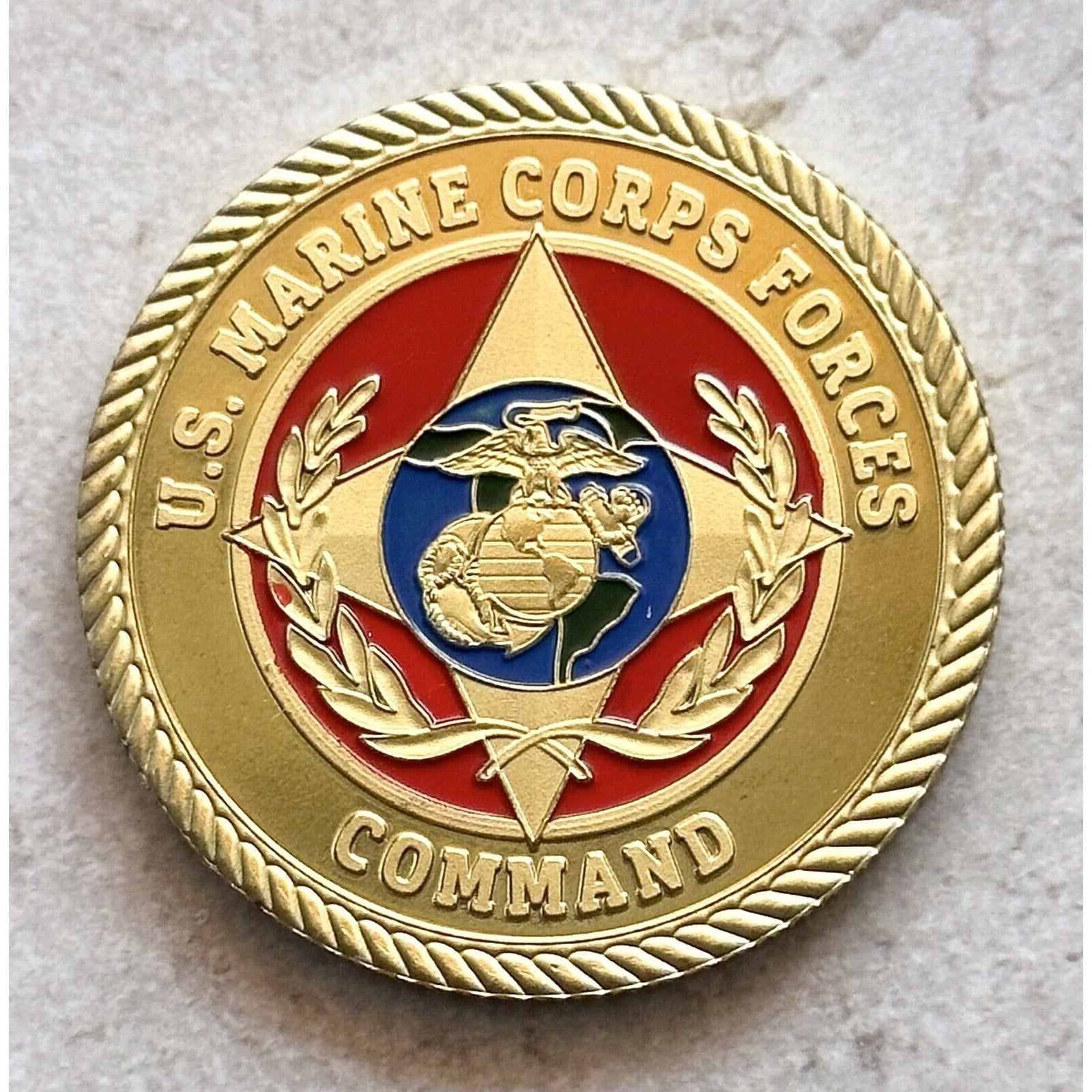 US Marine Corps Force Command Challenge Coin