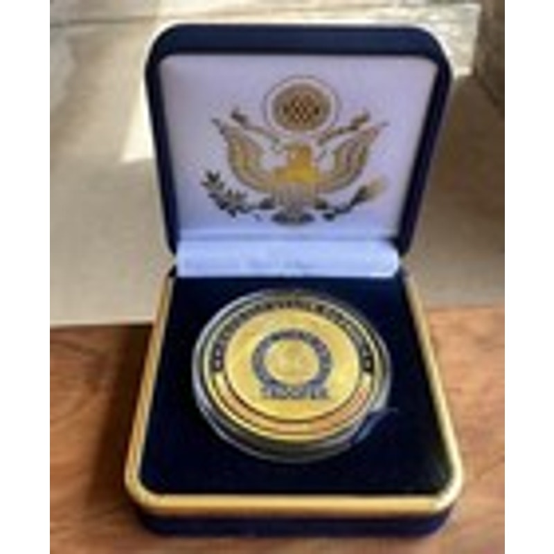 Department of Energy (DOE) Challenge Coin With Blue Velvet Case. Fast Shipping!