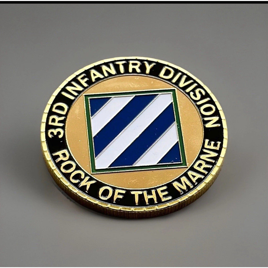 3RD Infantry Division US Army Challenge Coin "Rock of the Marne" W Velvet USA
