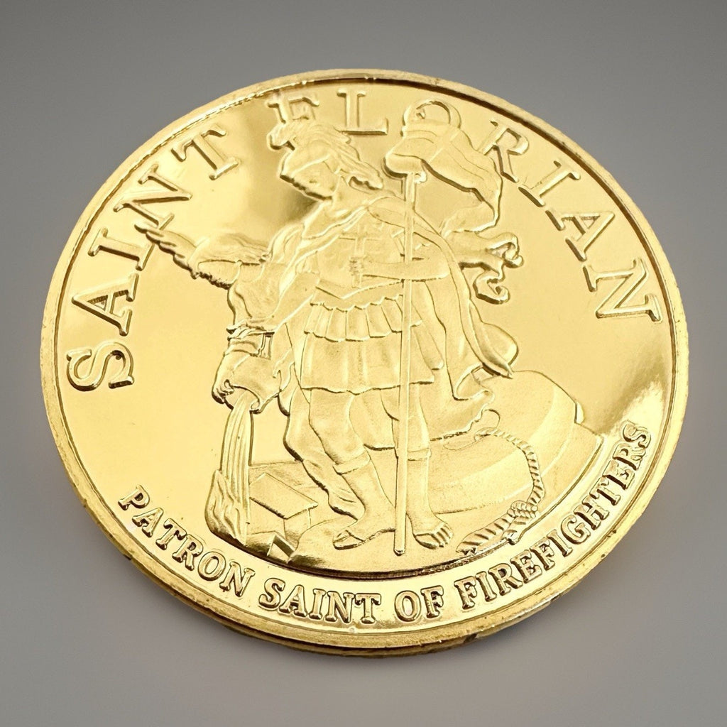 LACFD LOS ANGELES COUNTY FIRE DEPARTMENT Gold Plated Challenge Coin With Case