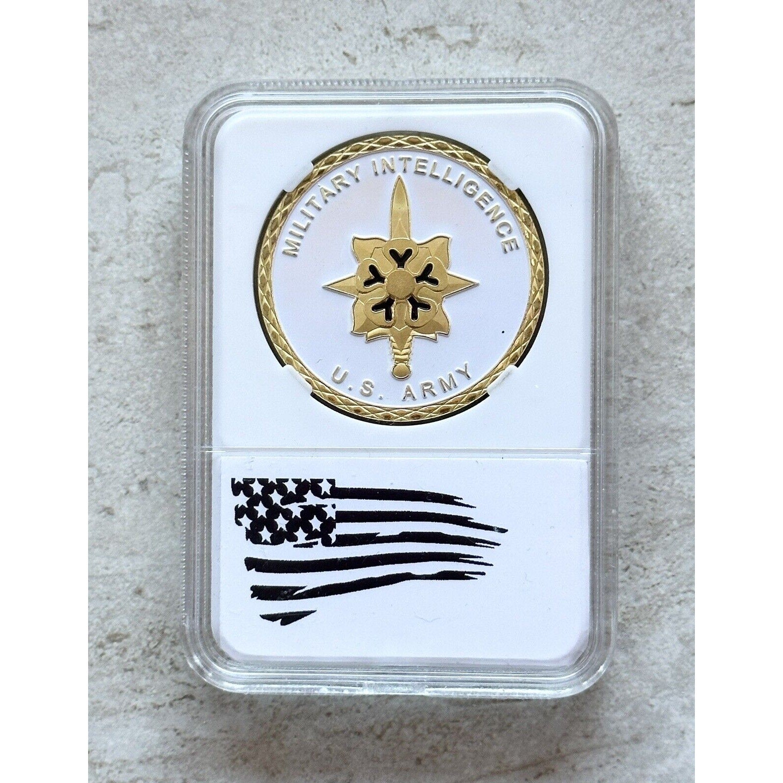 US Army MILITARY INTELLIGENCE Challenge Coin MI Special Agent