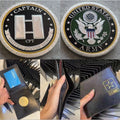 US ARMY CAPTAIN RANK with Credential coin holder wallet