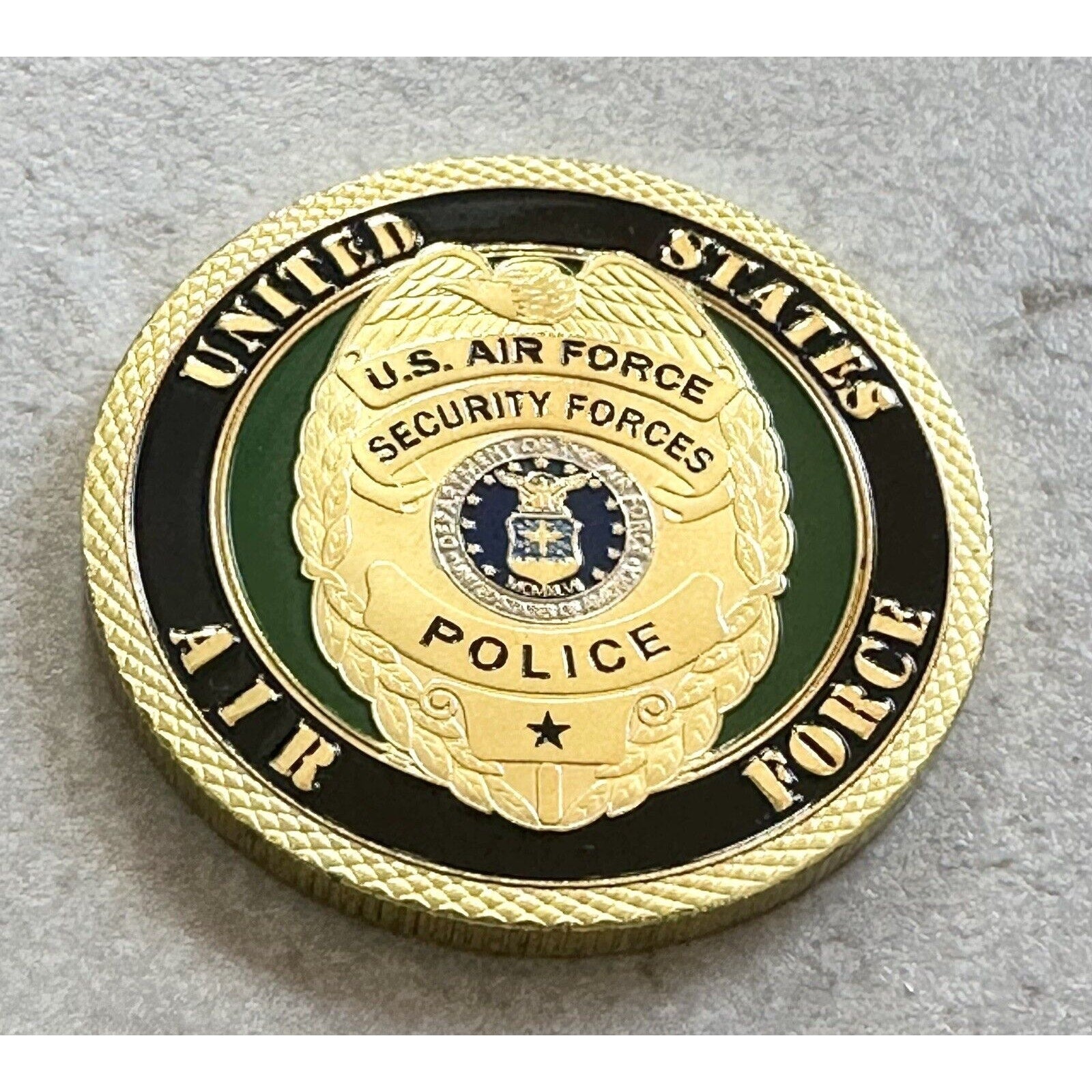 MP- MILITARY POLICE CHALLENGE COIN AIR FORCE .USAF